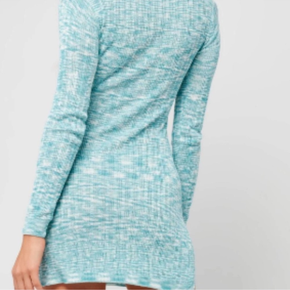 L*SPACE REVOLVE ARIA MINI SWEATER DRESS SIZE SMALL & MEDIUM BLUE $132 - Picture 2 of 9